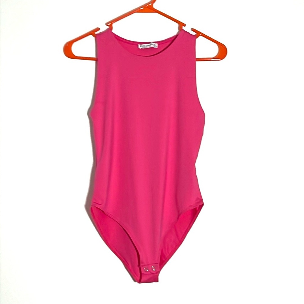 Stradivarius Women’s Bright Pink Bodysuit